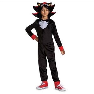 Sega sonic shadow costume kid size large NWT (10-12)